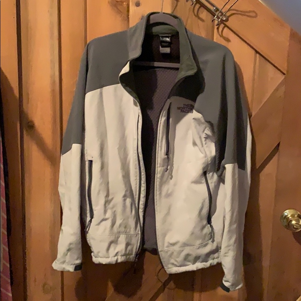 Grey/White Northface Jacket